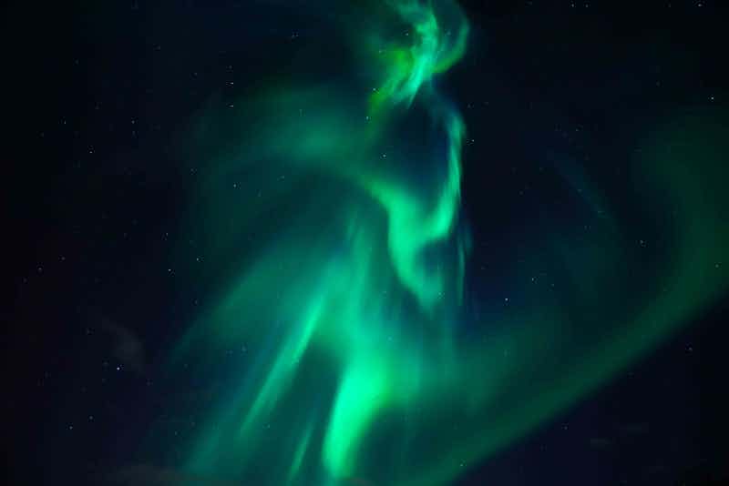 An image of the northern lights